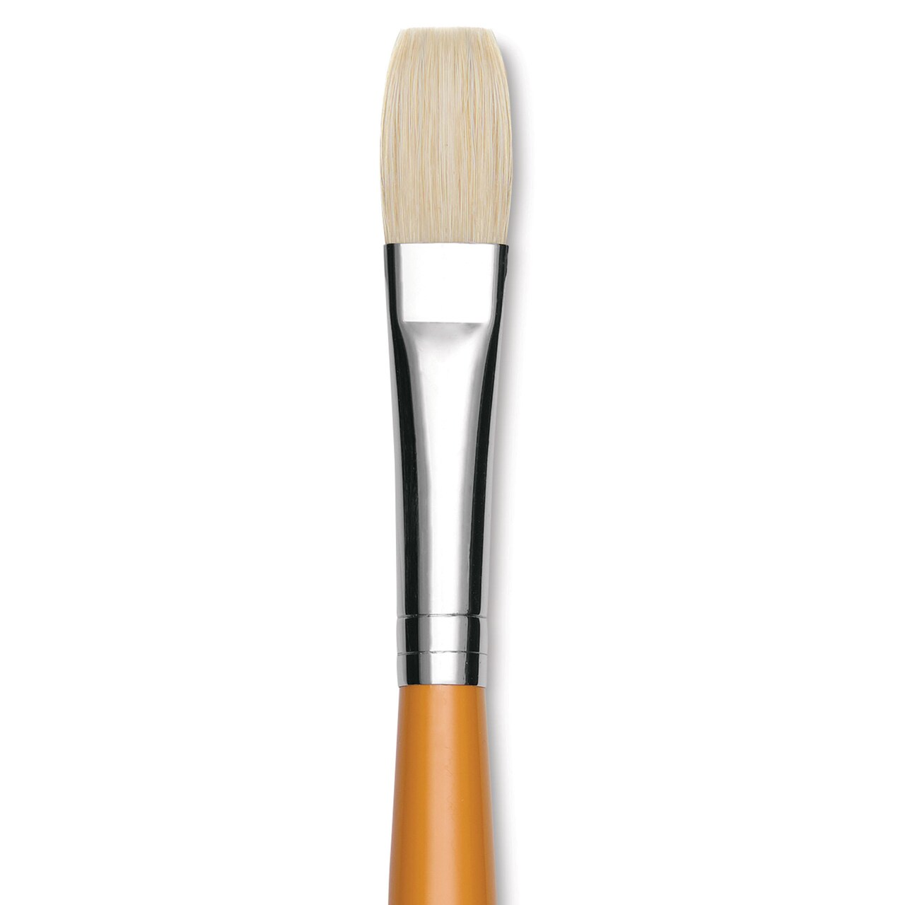 Isabey Chungking Interlocking Bristle Brush - Flat, Long Handle, Size 8